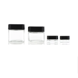5ml to 118ml Glass Jars with Plastic Child Resistant Cap